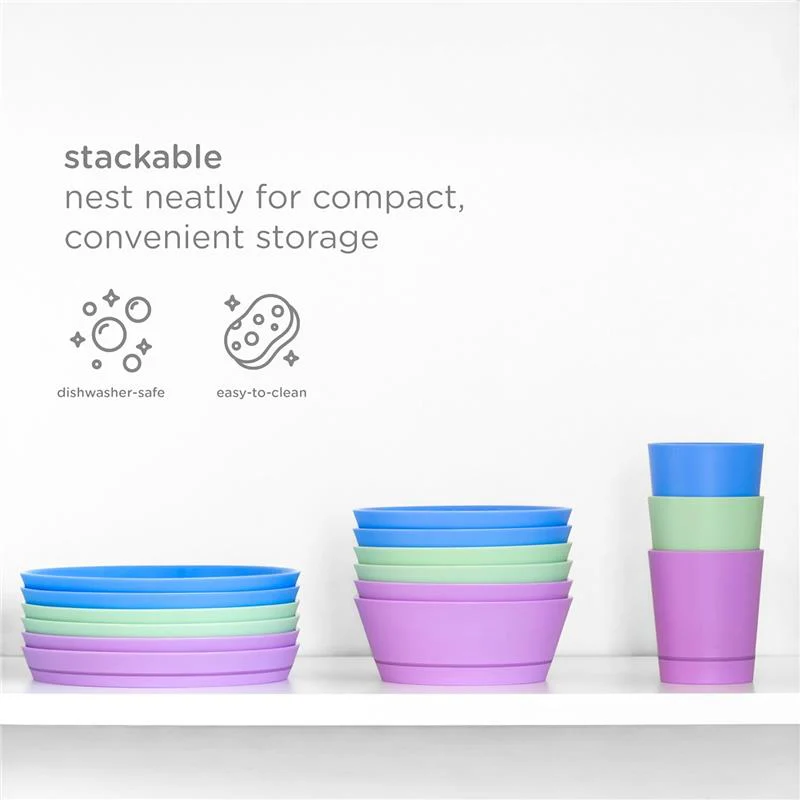 Ubbi - Plate Set with Interchangeable Suction Base for Babies and Toddlers, 2 Pack, Polaris Blue - Image 5
