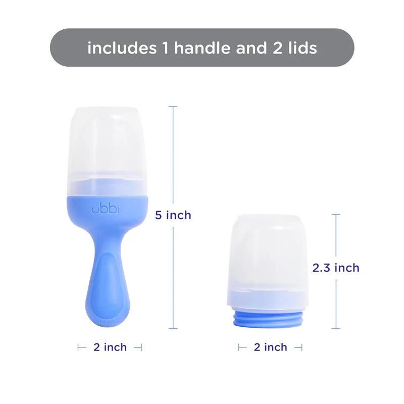 Ubbi - Smoothie Blue Baby Food Feeder Set - Image 2