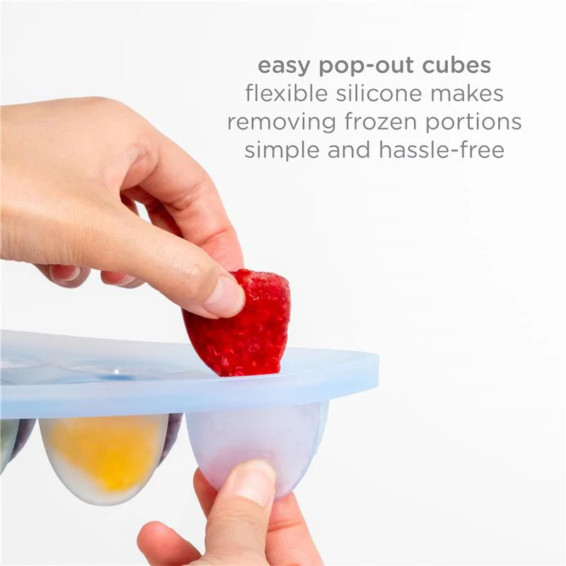 Ubbi - Smoothie Purple & Sugar Snap Green Feeder & Freezer Tray Set - Image 3