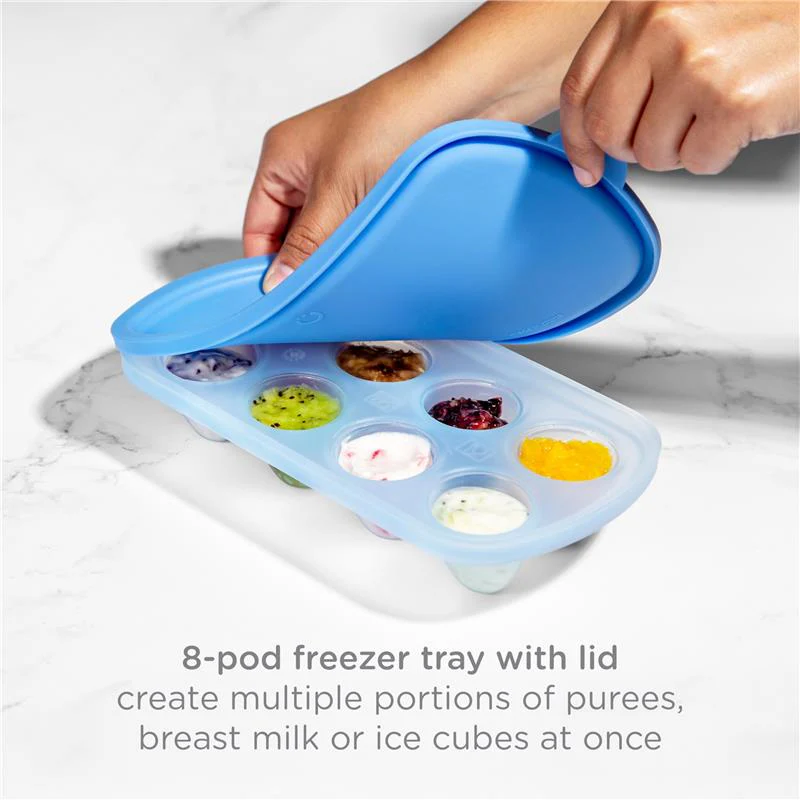 Ubbi - Smoothie Purple & Sugar Snap Green Feeder & Freezer Tray Set - Image 6