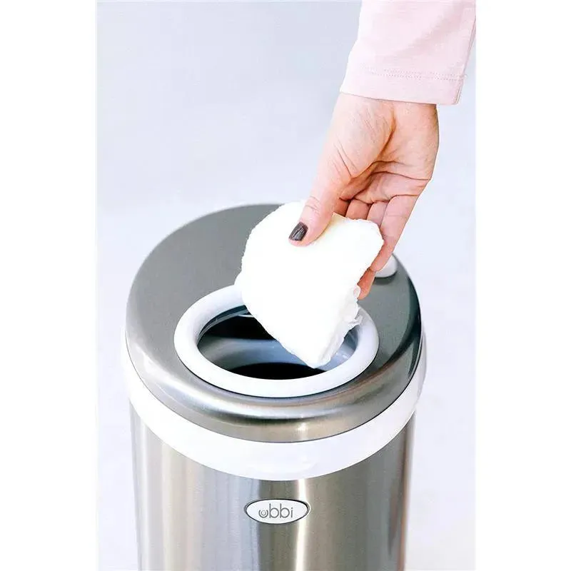 Ubbi - Steel Odor Locking Diaper Pail, Chrome - Image 3