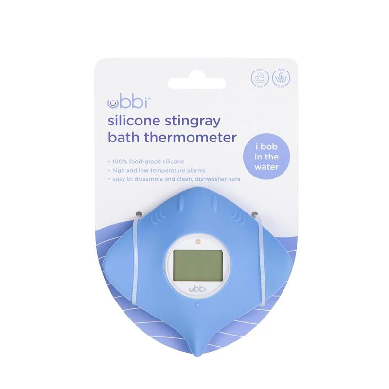 Ubbi - Stingray Baby Bath Thermometer for Newborns and Infants, Floating Silicone,Blue - Image 8