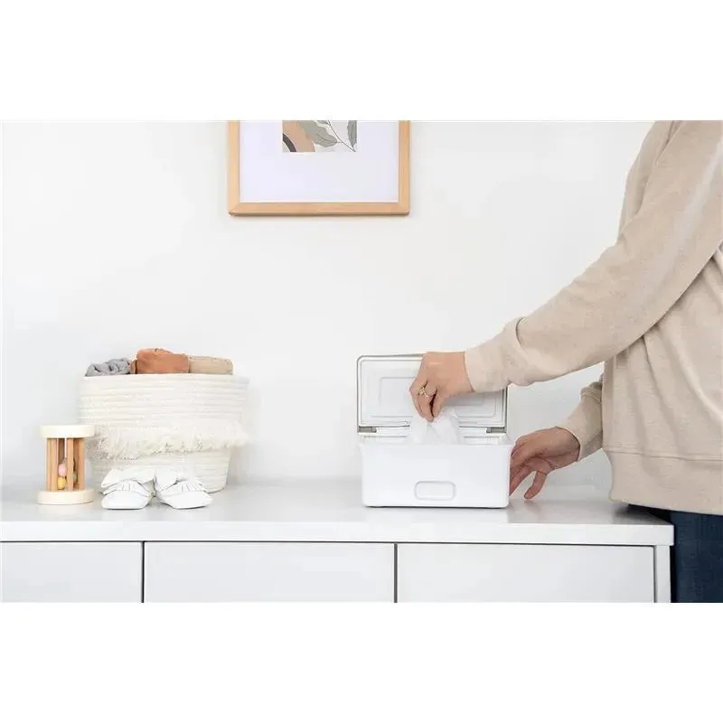 Ubbi - Wipes Dispenser with Weighted Plate and Secure Seal, Taupe - Image 10