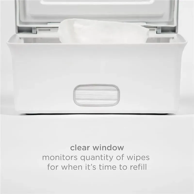 Ubbi - Wipes Dispenser with Weighted Plate and Secure Seal, Taupe - Image 2