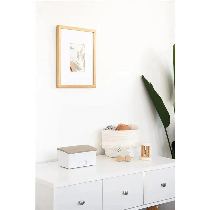 Ubbi - Wipes Dispenser with Weighted Plate and Secure Seal, Taupe - Image 5