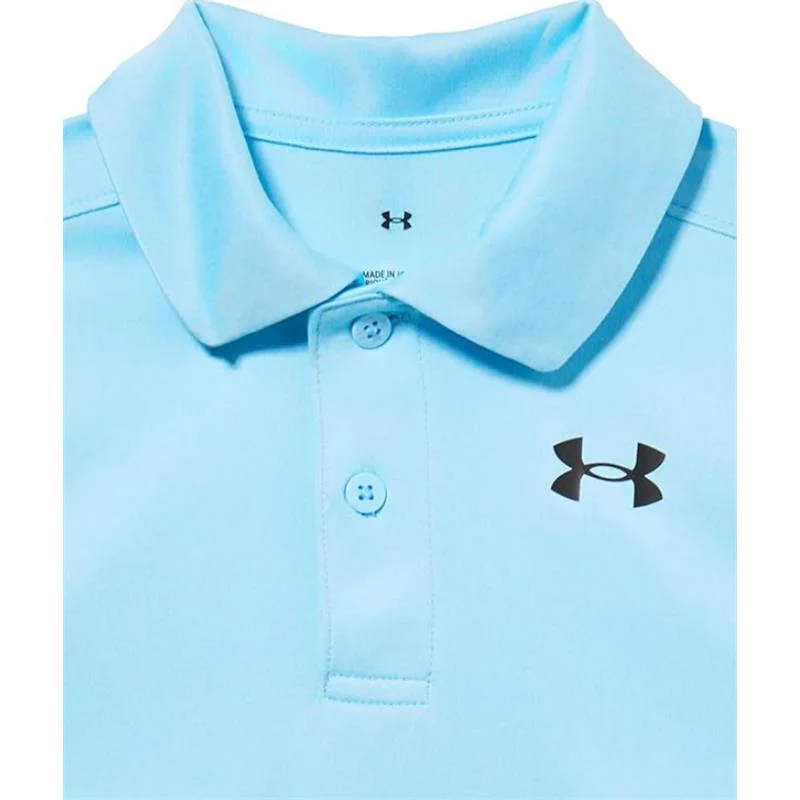 Under Armour Kids - Boy Short Sleeve Matchplay Twist Polo, Stream - Image 2