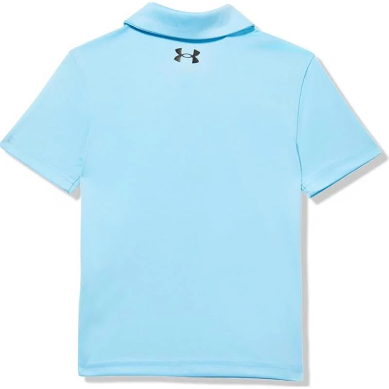 Under Armour Kids - Boy Short Sleeve Matchplay Twist Polo, Stream - Image 3