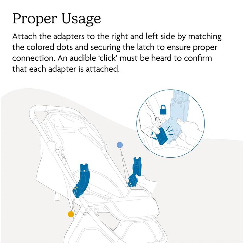 Uppababy - Adapters For Minu V3 - (Compatible with all Mesa and Aria car seats) - Image 5