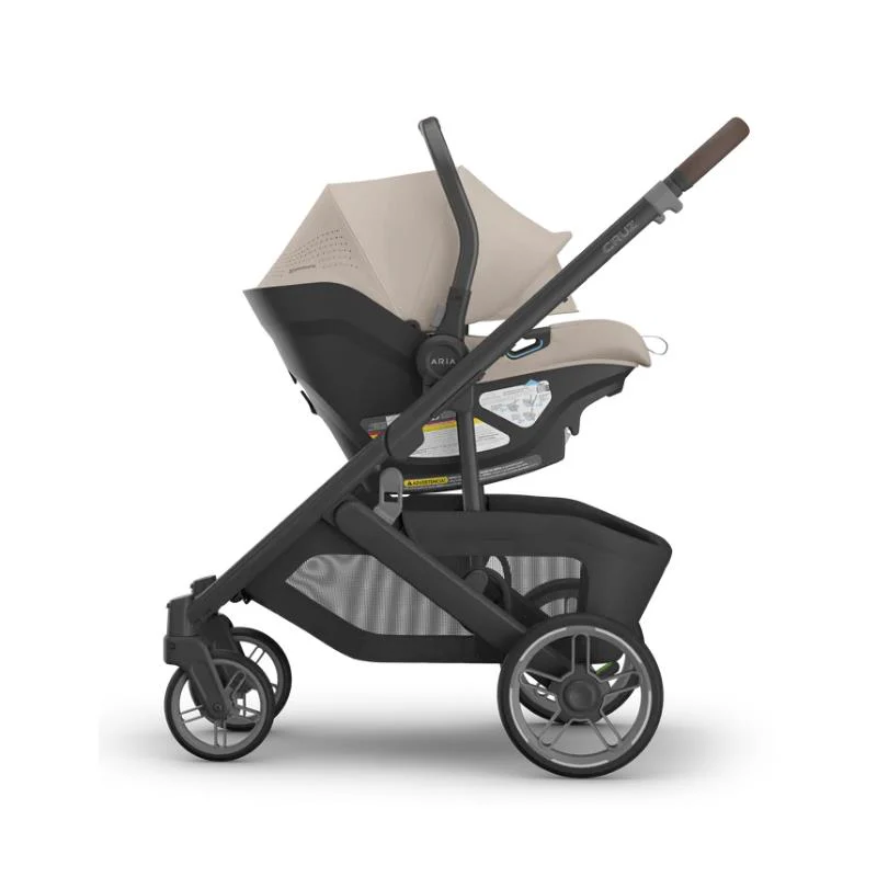 Uppababy Aria V2 Infant Car Seat Ada, Sandstone Melange | Chestnut Leather - Image 10