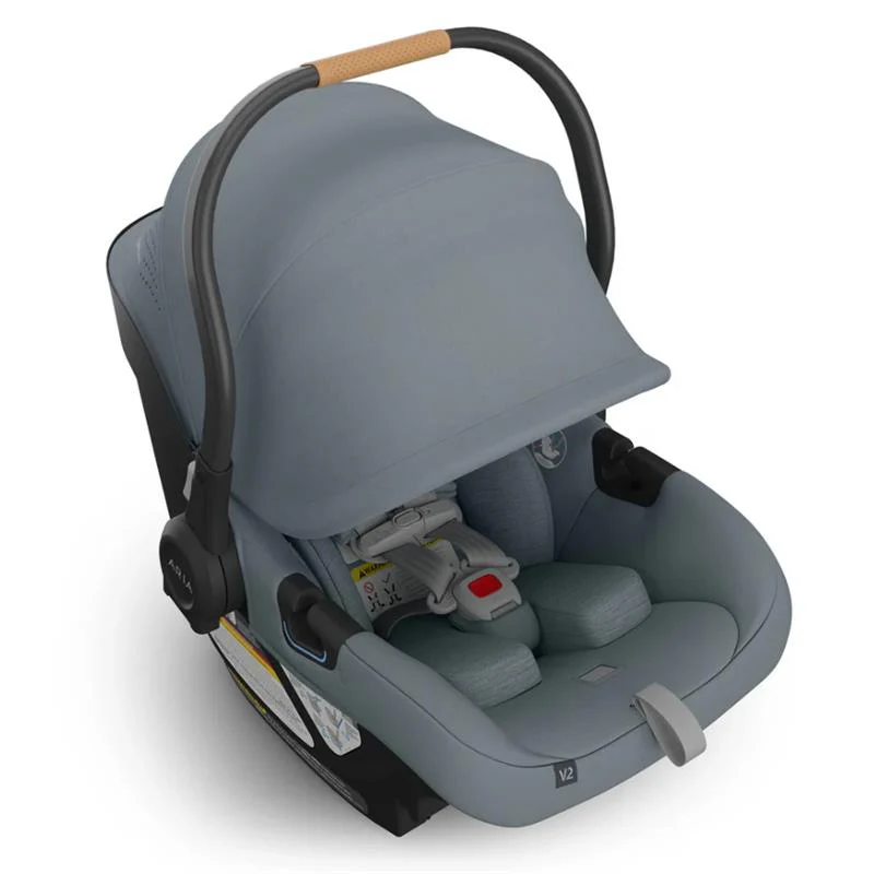 Uppababy - Aria V2 Lightweight Infant Car Seat, Callum/Dillan (Stone Blue) - Image 6