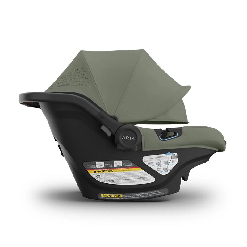 Uppababy - Aria V2 Lightweight Infant Car Seat, Evelyn (Meadow Green) - Image 3