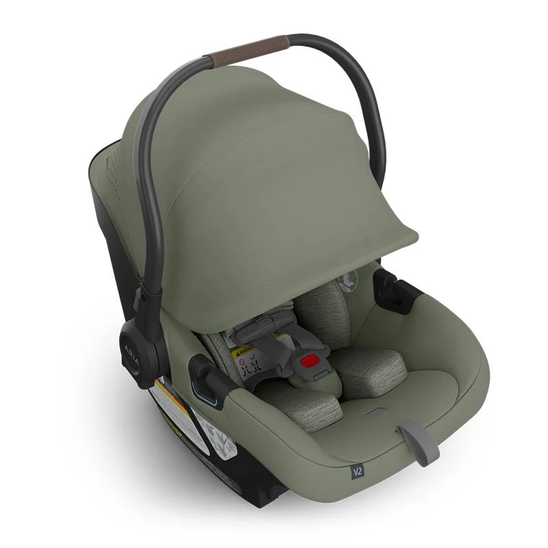 Uppababy - Aria V2 Lightweight Infant Car Seat, Evelyn (Meadow Green) - Image 4