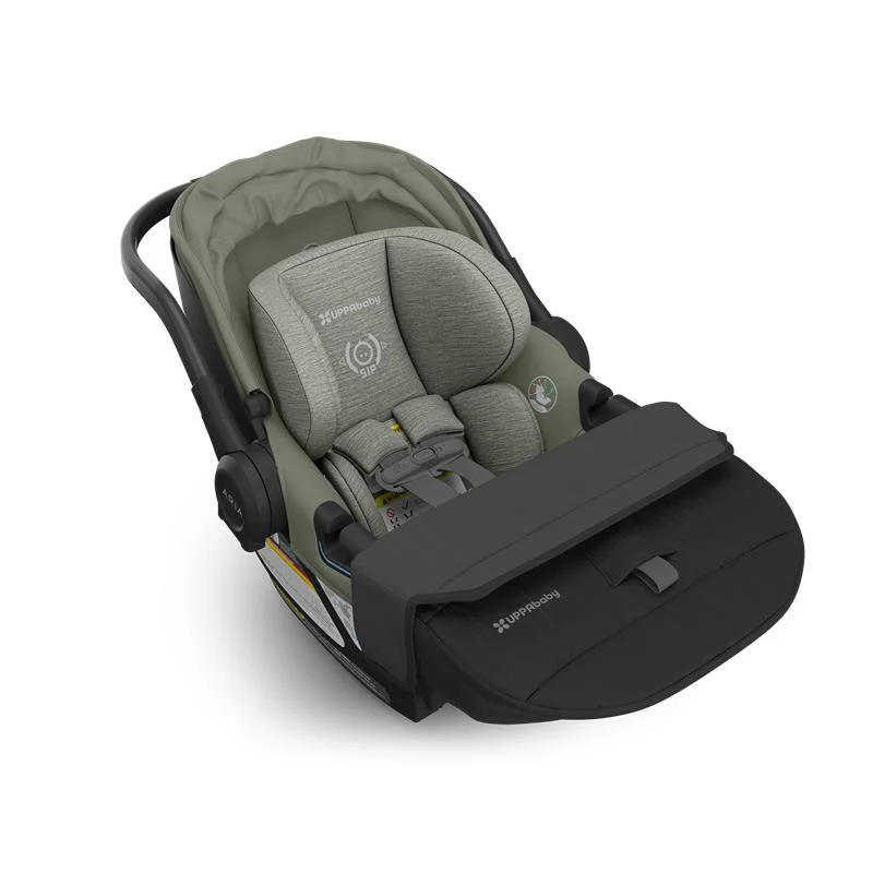 Uppababy - Aria V2 Lightweight Infant Car Seat, Evelyn (Meadow Green) - Image 5