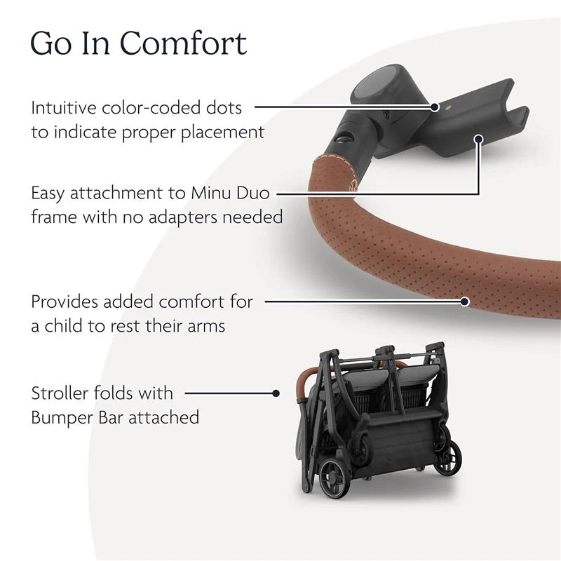 Uppababy - Bumper Bar For Minu Duo, Saddle - Image 2