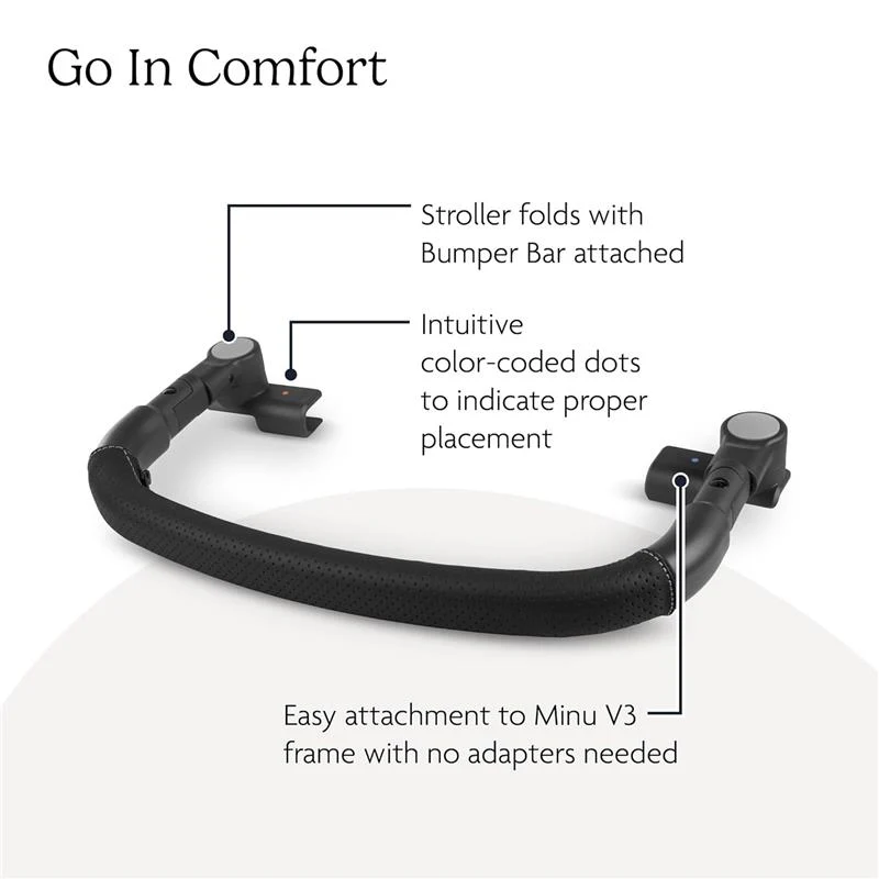 Uppababy - Bumper Bar For Minu V3, Black - Image 3