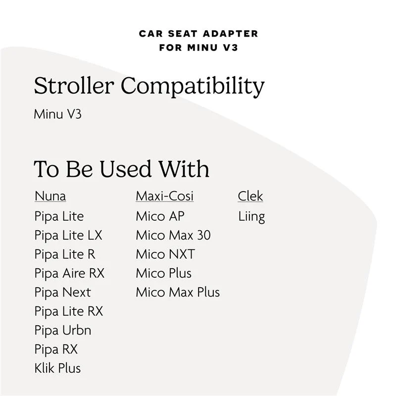 Uppababy - Car Seat Adapters For Minu V3 (Maxi-Cosi®, Nuna®, Cybex, Besafe®) - Image 6