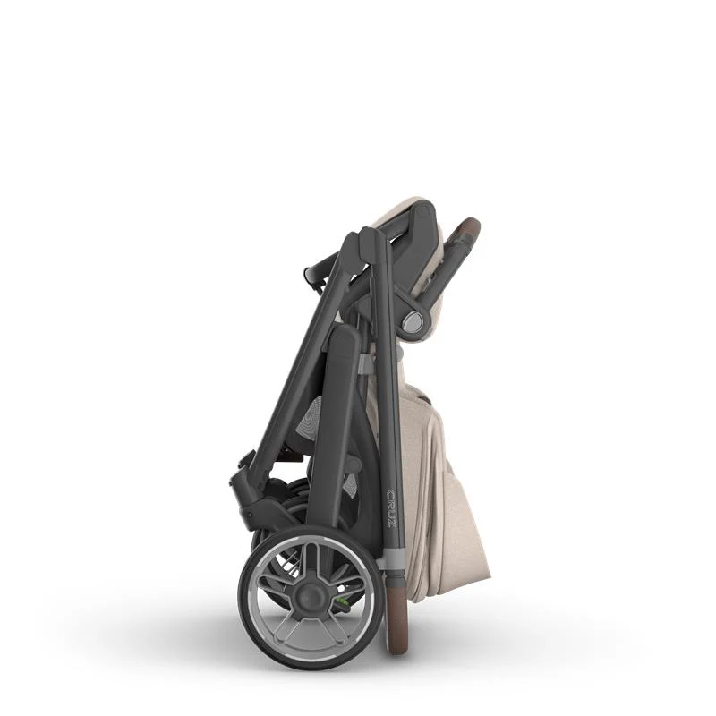 Uppababy Cruz V3 Stroller Ada, Sandstone Melange | Chestnut Leather - Image 3