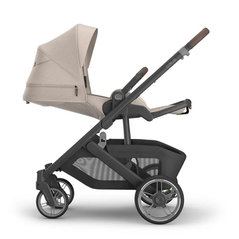 Uppababy Cruz V3 Stroller Ada, Sandstone Melange | Chestnut Leather - Image 5
