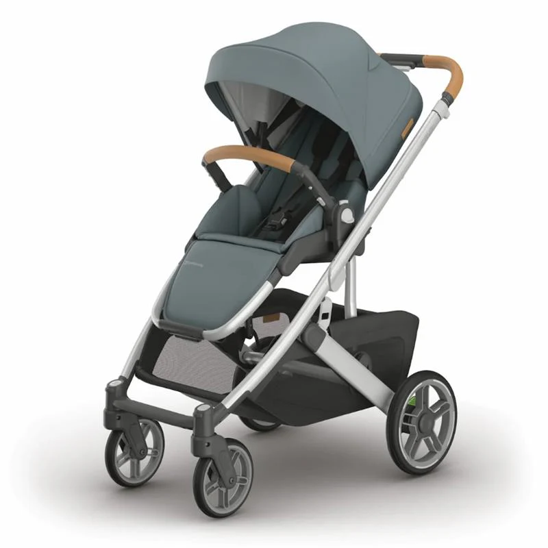 Uppababy - Cruz V3 Stroller Callum (Stone Blue/Silver Frame/Sand Leather)