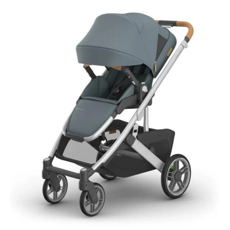Uppababy - Cruz V3 Stroller Callum (Stone Blue/Silver Frame/Sand Leather) - Image 11