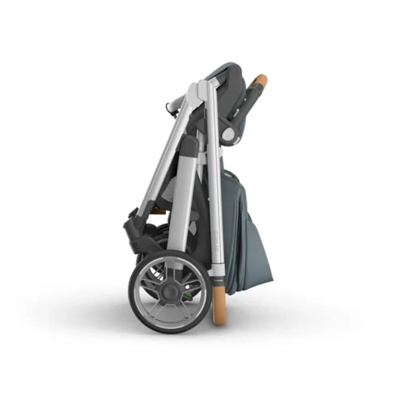 Uppababy - Cruz V3 Stroller Callum (Stone Blue/Silver Frame/Sand Leather) - Image 13