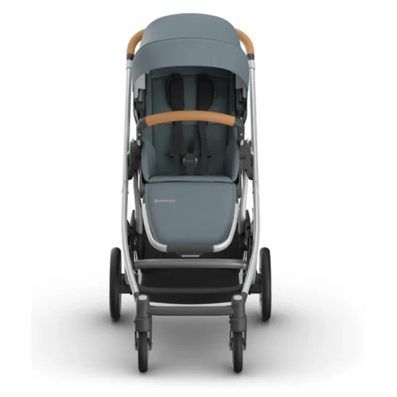 Uppababy - Cruz V3 Stroller Callum (Stone Blue/Silver Frame/Sand Leather) - Image 4