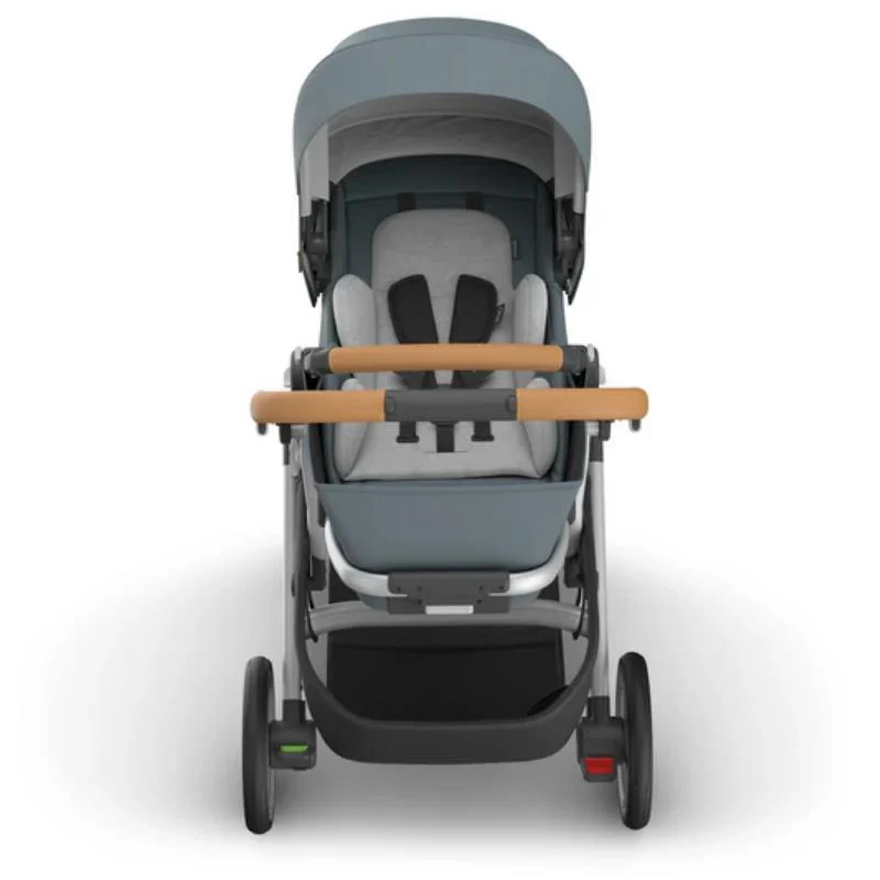 Uppababy - Cruz V3 Stroller Callum (Stone Blue/Silver Frame/Sand Leather) - Image 5