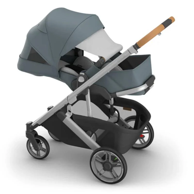 Uppababy - Cruz V3 Stroller Callum (Stone Blue/Silver Frame/Sand Leather) - Image 7