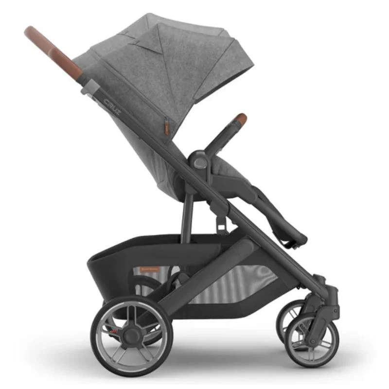 Uppababy - Cruz V3 Stroller Greyson (Charcoal Mélange/Carbon Frame/Saddle Leather) - Image 10