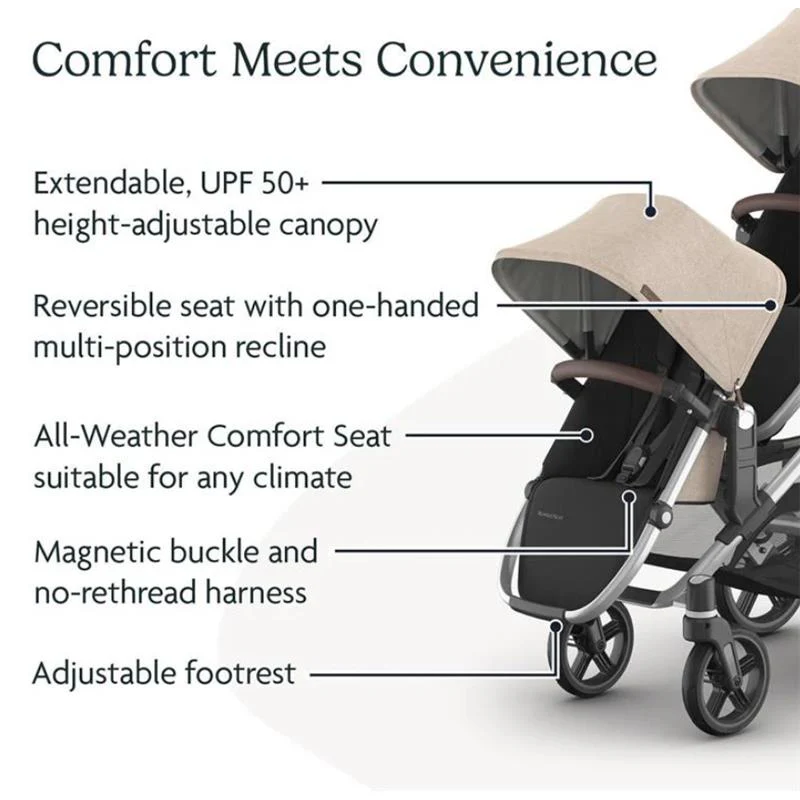 Uppababy - Declan Vista V3 Stroller | Declan Rumbleseat | Upper Adapters - Image 9