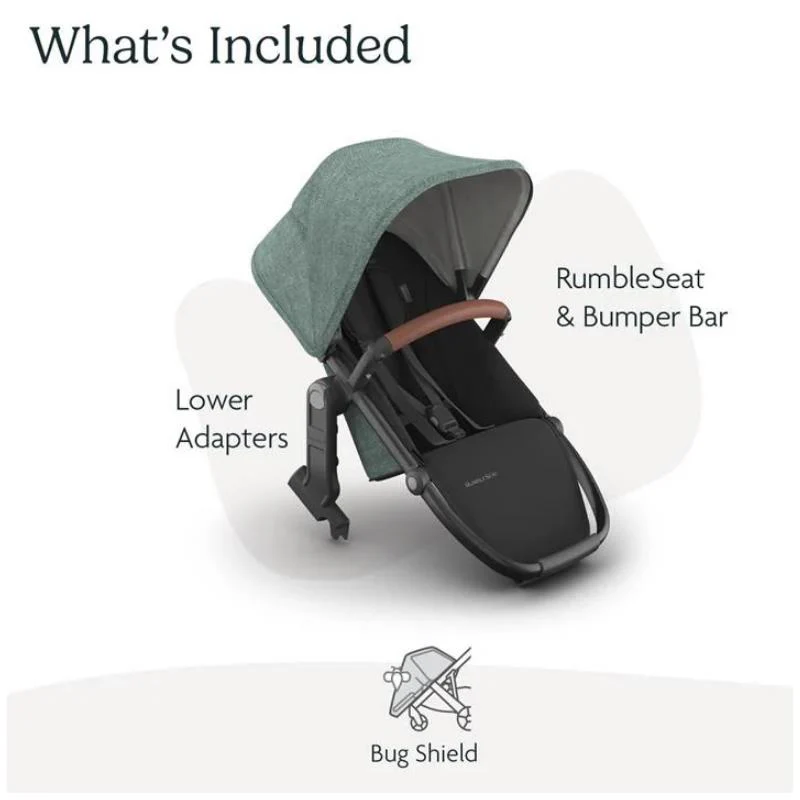 Uppababy - Gwen Vista V3 Stroller | Gwen Rumbleseat | Upper Adapters - Image 9