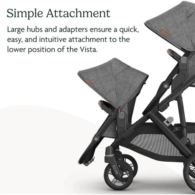 Uppababy - Kenzi Vista V3 Stroller | Kenzi Rumbleseat | Upper Adapters - Image 10