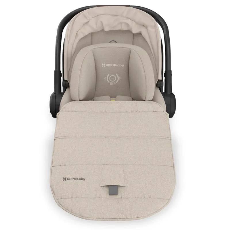 Uppababy Mesa V3 Infant Car Seat Ada, Sandstone Melange | Chestnut Leather - Image 7