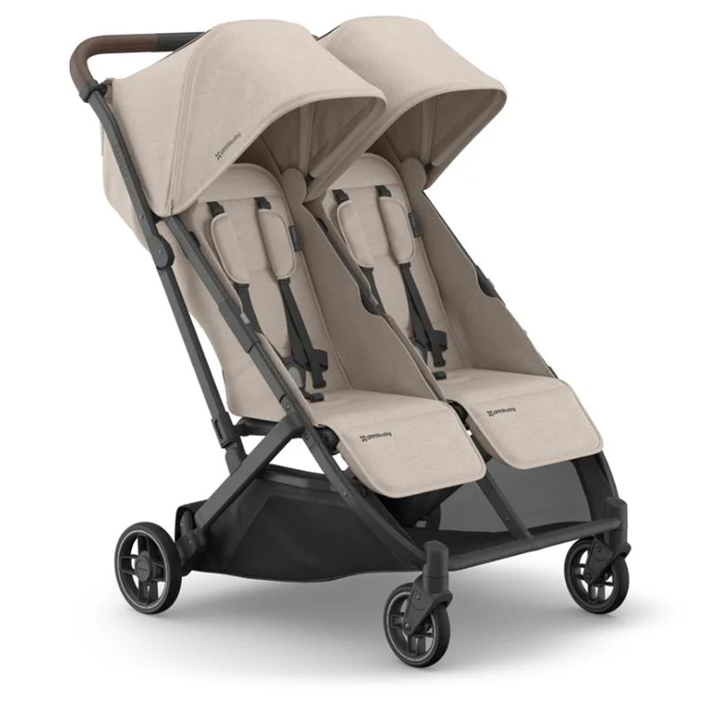 Uppababy Minu Duo Stroller Ada, Sandstone Melange | Chestnut Leather - Image 2