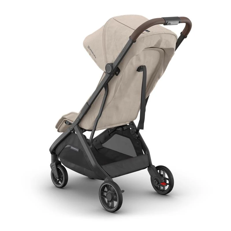 Uppababy Minu V3 Stroller Ada, Sandstone Melange | Chestnut Leather - Image 2