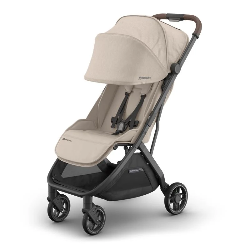 Uppababy Minu V3 Stroller Ada, Sandstone Melange | Chestnut Leather - Image 3