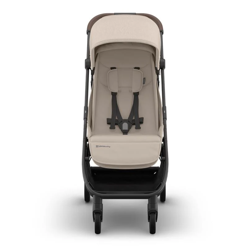 Uppababy Minu V3 Stroller Ada, Sandstone Melange | Chestnut Leather - Image 7