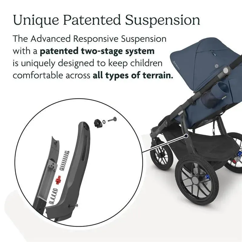 Uppababy - Ridge Jogging Stroller, Theo (Dark Taupe/Carbon Frame) - Image 3