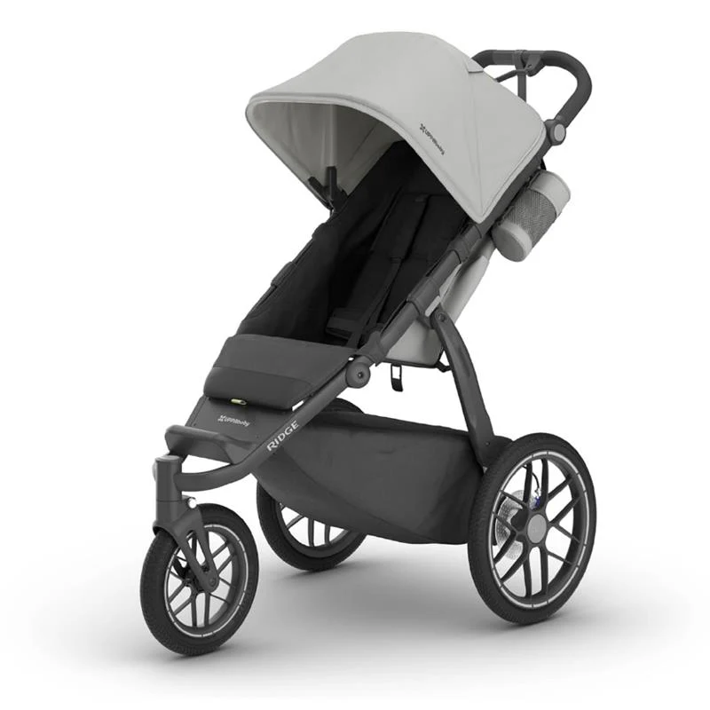 UPPAbaby Ridge V2 Jogging Stroller, Savannah (Pearl Grey | Carbon Frame)