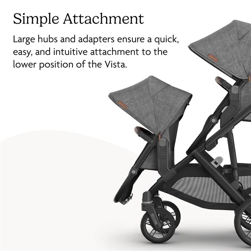 Uppababy - Rumbleseat V3, Evelyn (Meadow Green/Graphite Frame/Chestnut Leather) - Image 4