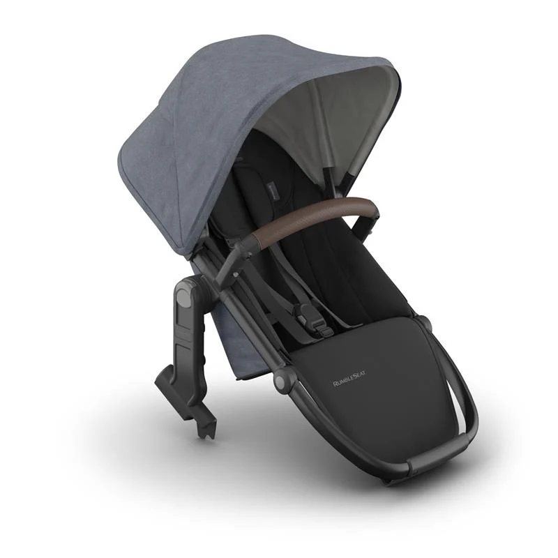 Uppababy - Rumbleseat V3, Julian (Dusty Blue Mélange/Carbon Frame/Chestnut Leather) - Image 6