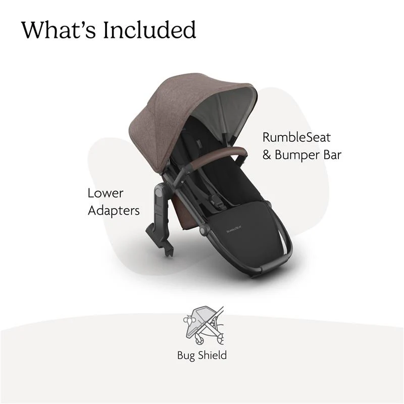 Uppababy - Rumbleseat V3, Owen (Mocha Mélange/Carbon Frame/Chestnut Leather) - Image 2