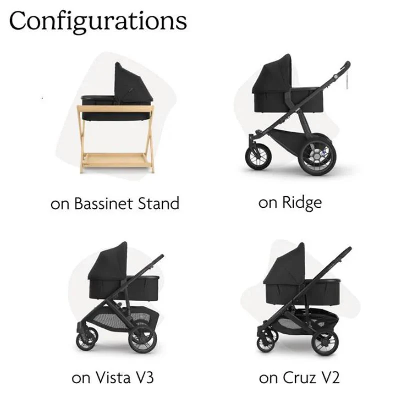 Uppababy - Vista V3 Stroller & Bassinet, Greyson - Image 9