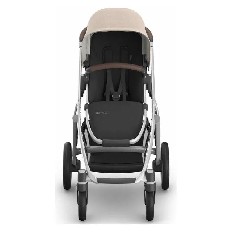Uppababy - Vista V3 Stroller, Declan (Oat Mélange/Silver Frame/Chestnut Leather) - Image 4