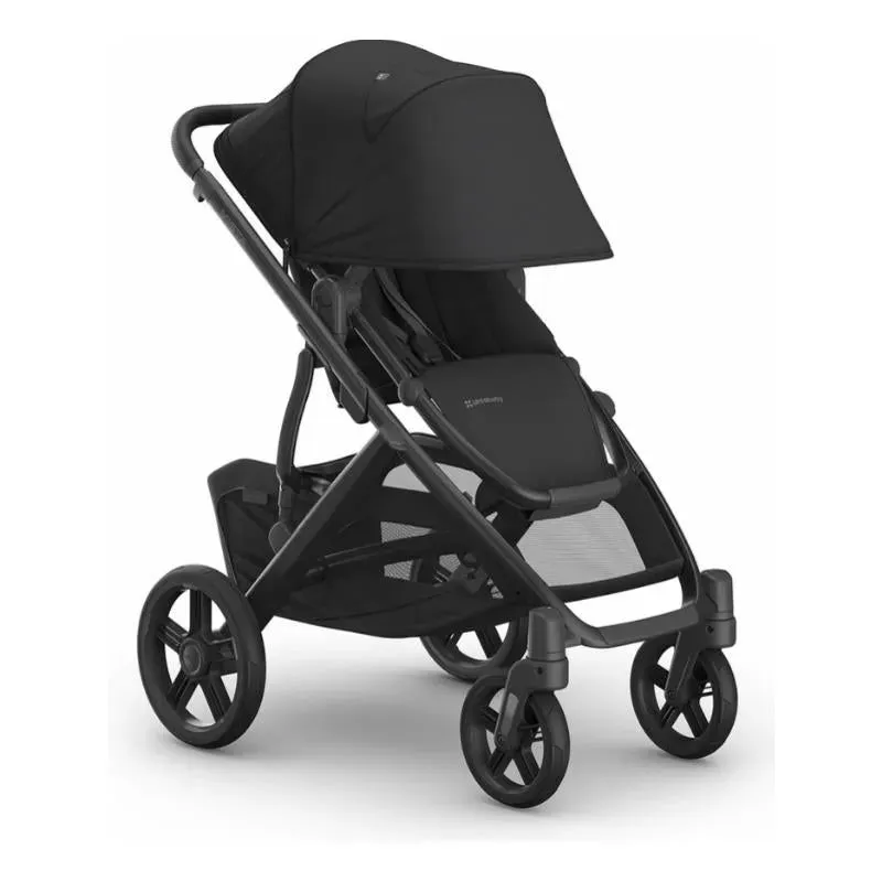 Uppababy - Vista V3 Stroller, Jake (Charcoal/Carbon Frame/Black Leather) - Image 3