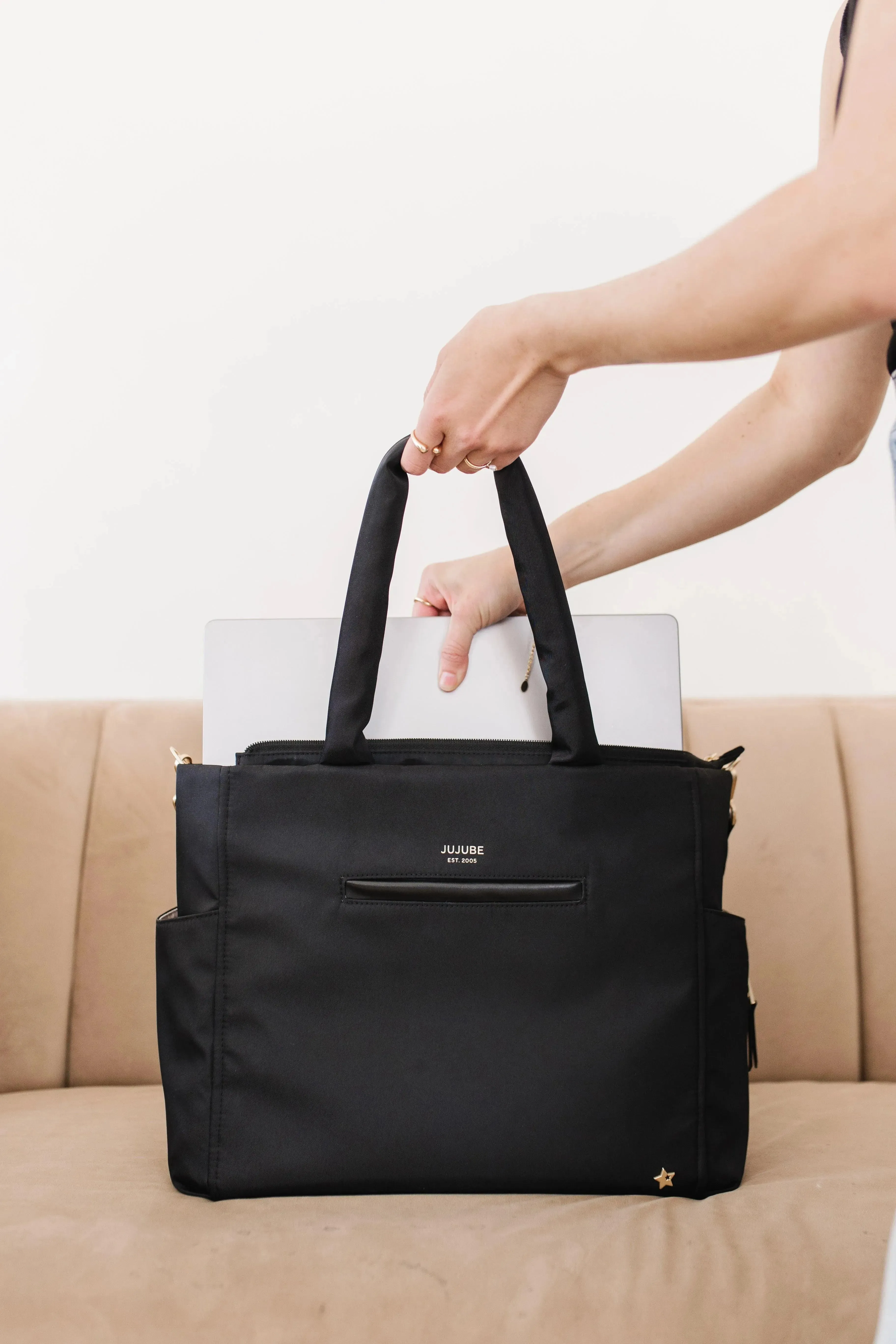 JuJuBe Utility-Strap Tote Black - Image 10