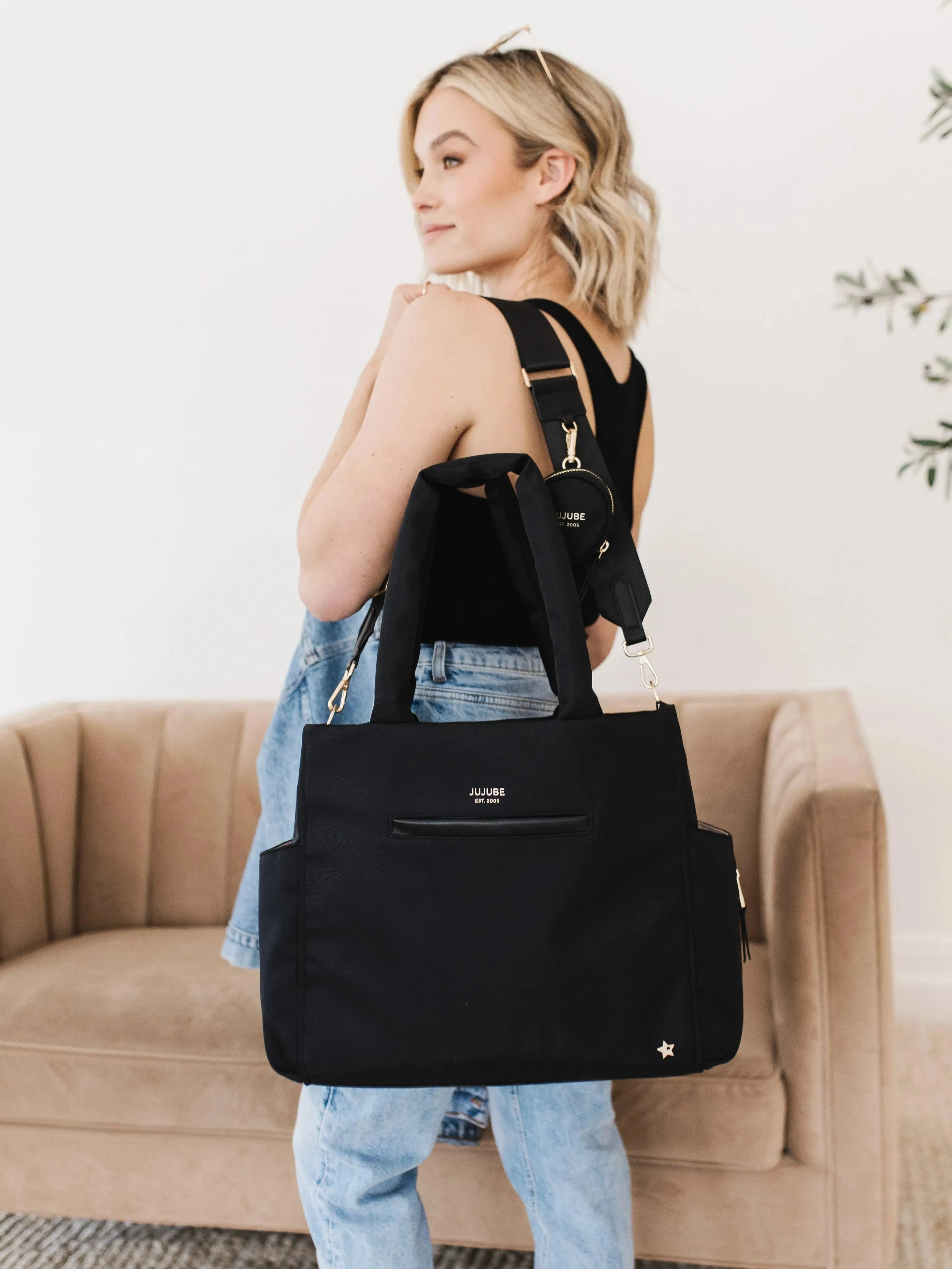 JuJuBe Utility-Strap Tote Black - Image 7
