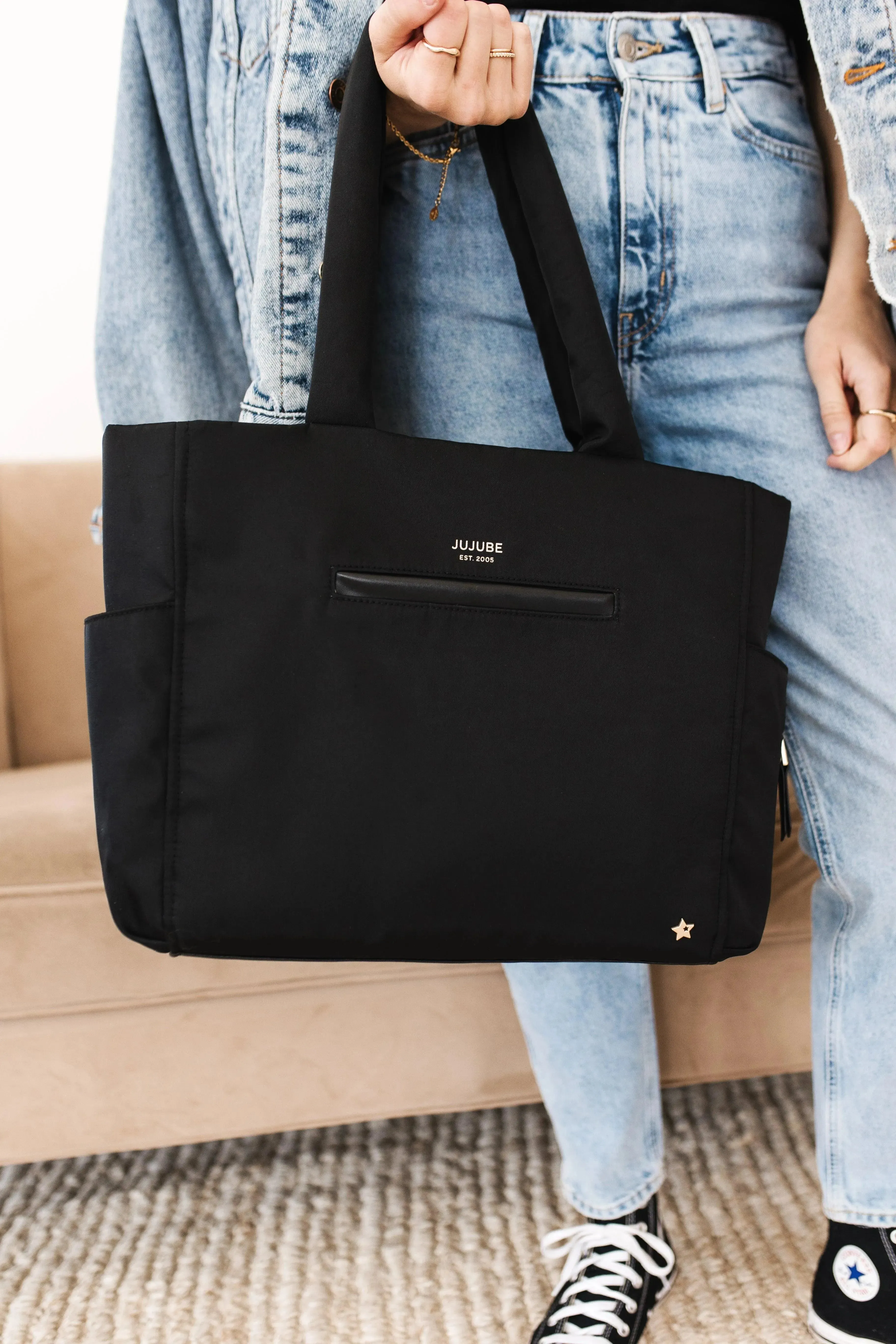 JuJuBe Utility-Strap Tote Black - Image 9
