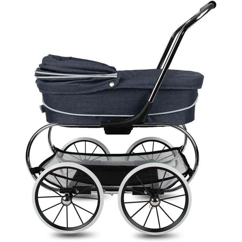 Valco Baby - Classic Denim Blue Bassinet Doll Stroller - Image 5