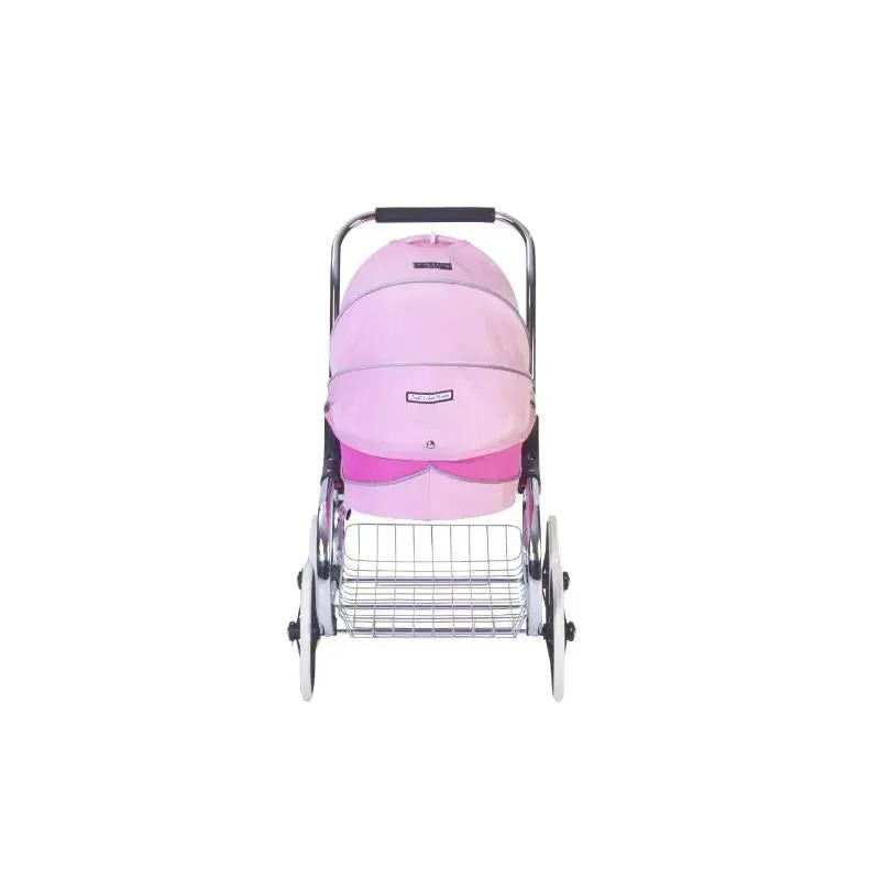 Valco - Classic Bassinet Doll Stroller, Pink - Image 2
